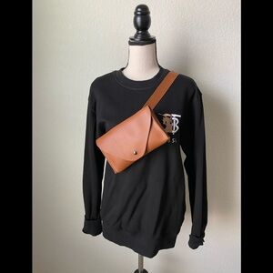 Bella B Chase Envelope Belt Bag in Tan Brown